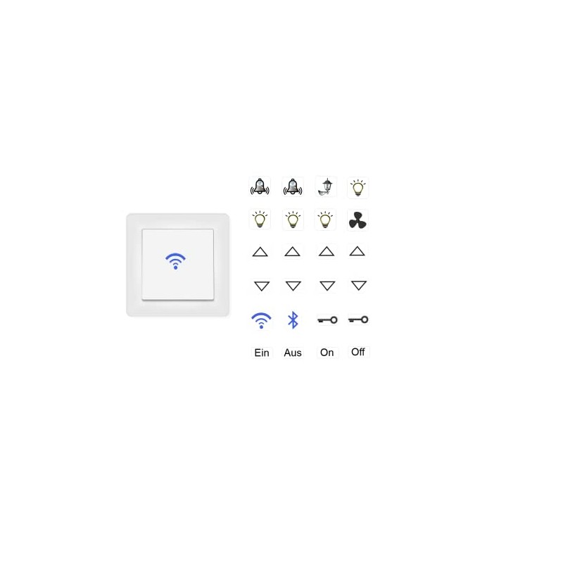 Switch Sticker Set with 24 Stickers Light Stickers and Fan
