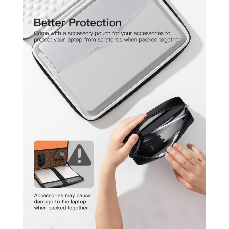 Inateck 13 inch Shockproof Laptop Case Compatible with 14 inch