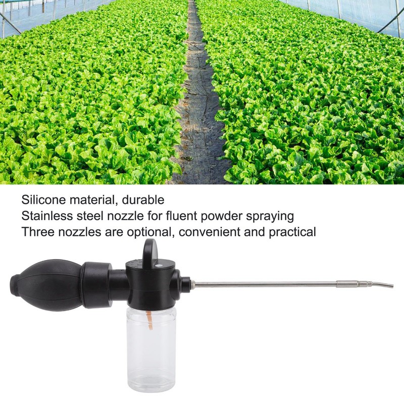 Pest Control Bulb Duster with 3 Stainless Steel Nozzles Termite