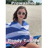 Turkish Beach Towel - Oversized Towels (39"x71") with Travel Bag,