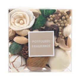 Qingbei Rina Jasmine Scented Potpourris Dried Flowers in Box Home Fragrance Decoration Christmas Aroma Gift Decorative Filler for Bowl and Vase (White)