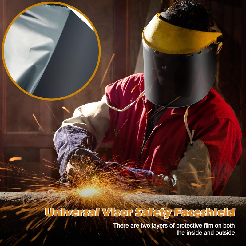 Feekoon 1 Pack Face Shield Replacement Lens, 15.5'' x 8''