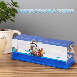 Cruise Ship Fluid Drift Bottle, Unsinkable Boat in a Box, Titanic Cruise Ship Model Liquid Wave Cruise Ship Decoration, Cruise Ship That No Longer Sinks Toy, Unsinkable Boat for Gifts (blue-h)