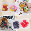 Reusable Snack Containers with Lids, 2-Compartment Bento-Style Food Box for