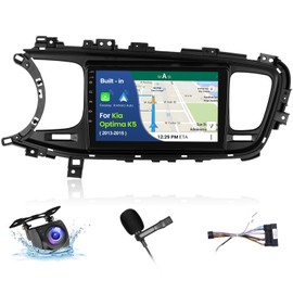 [2+64GB] Inefala for Kia Optima K5 2013-2015 Android Car Radio Stereo with Wireless Carplay Android Auto, 9 Inch HD Touchscreen with GPS WiFi BT FM/RDS EQ SWC 26UI MIC AHD Backup Camera