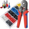 Sendowtek Kit de Terminales para Cable, Alicates Alambre Engarzado(1200pcs)