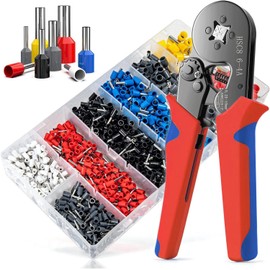 Sendowtek Kit de Terminales para Cable, Alicates Alambre Engarzado(1200pcs)