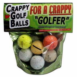 Gears Out Crappy Golf Balls for a Crappy Golfer – Funny Gag Gifts for Golfers Guaranteed NOT to Improve Your Golf Game Includes 6 Golf Balls Novelty Golf Gifts