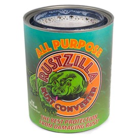 RUSTZILLA RUST CONVERTER and Rust Remover All Purpose Professional Strength For All Metals Including Stainless Steel and Cast Iron, 8 OZ