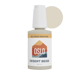 Oslo Home Porcelain + Appliance Touch Up Paint, Desert Beige, 1oz, High-Gloss, w/Brush in Bottle, for Appliances