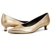Naturalizer Women's Natalia Pump, Dark Gold Leather, 6.5 Wide