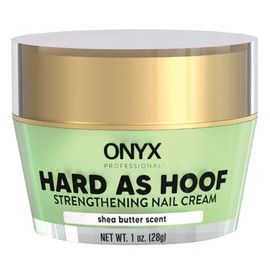Onyx Professional Hard as Hoof Nail Strengthening Cream, Shea Butter Scent - Nail Growth & Conditioning Cuticle Cream Stops Splits, Chips, Cracks & Strengthens Nails, 1 oz
