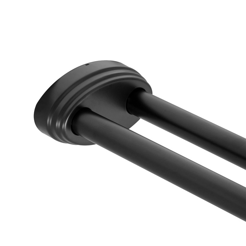 Utopia Alley Rustproof Aluminum Double L Shaped Shower Curtain Rod