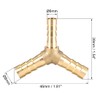 sourcing map 8mm x 6mm x 8mm Hose ID Brass