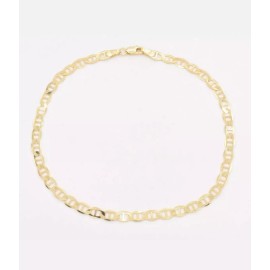 Unbranded 18k Layered real gold filled links chains anklet 10"