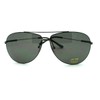 Super Lite Thin Frame Aviator Sunglasses Classic Rimless Look Gun