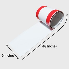 Rubber Bond DIY Car Bumper Protectors - 6x48 Inches Strong Self-Adhesive Rubber Bumper Guards for Cars - Anti-Scratch and Waterproof No-Residue Rubber Bumper Car Protection Strip - White