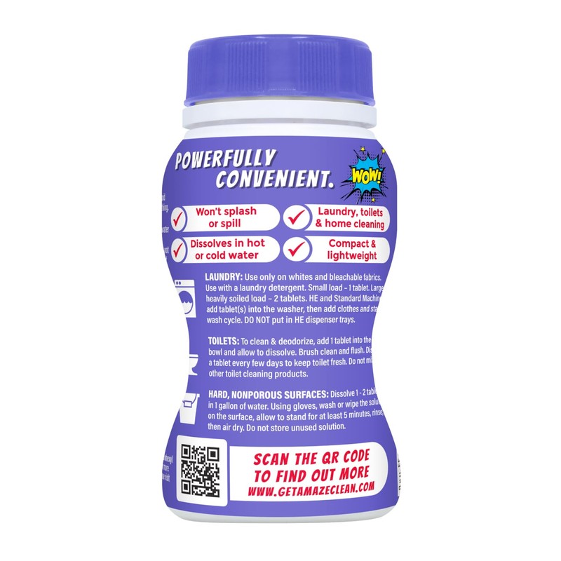 AMAZE Ultra Concentrated Bleach Tablets [32 tablets] - Lavender Scent