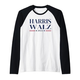 Harris Walz 2024 Election Kamala Harris Tim Waltz 2024 Raglan Baseball Tee