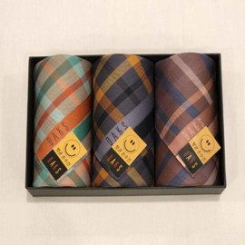 Daks 대구백화점 닥스남녀3매 선염 손수건세트(DEU06번) Daegu Department Store DAKS Men's and Women's 3-Piece Dyed Handkerchief Set (Model DEU06)