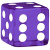 10 Purple Dice - 19 mm