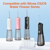 Bitvae C5/C6 Water Flosser Replacement Tips for Teeth Cleaning, Standard