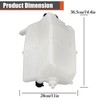 labwork Plastic Windshield Washer Fluid Reservoir with Pump Replacement for