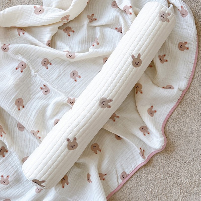 Baby Cylindrical Pillow Cotton Soft Multifunctional Soothing Neck Bed Roll