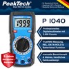PeakTech 1040 - True RMS Digital Multimeter, Manual Range, 2000