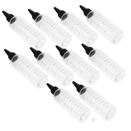 SAFIGLE 10Pcs 100ML Squeeze Dropper Bottles Precision Nozzle for Essential Oils Liquids and Travel Use