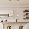 VONLUCE Pendant Lights Kitchen Island, Brushed Nickel Pendant Light Fixtures