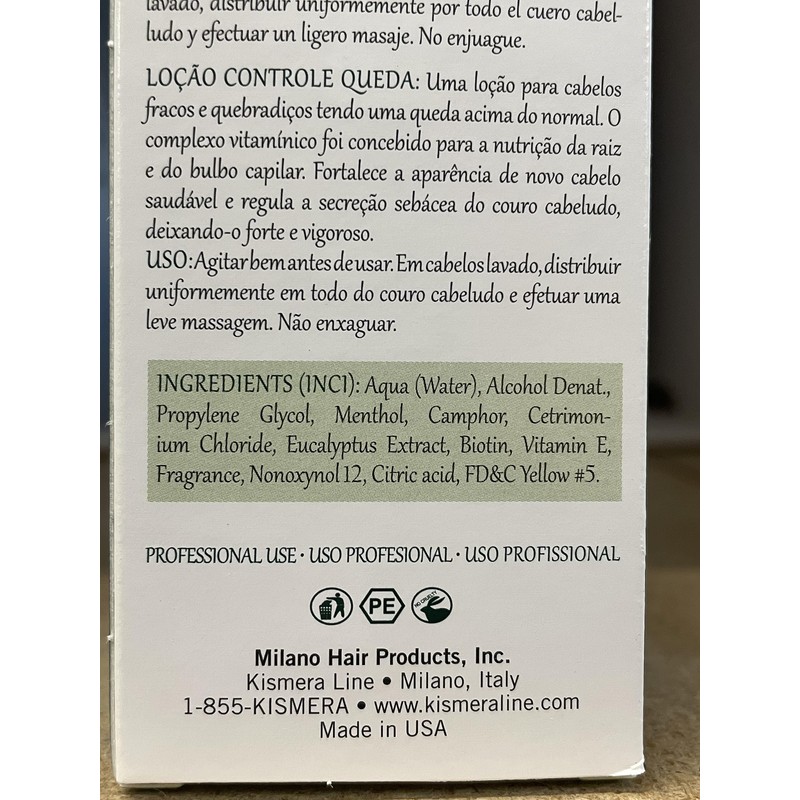 Kismera Line Hair Loss Control Lotion 4oz Set of 2