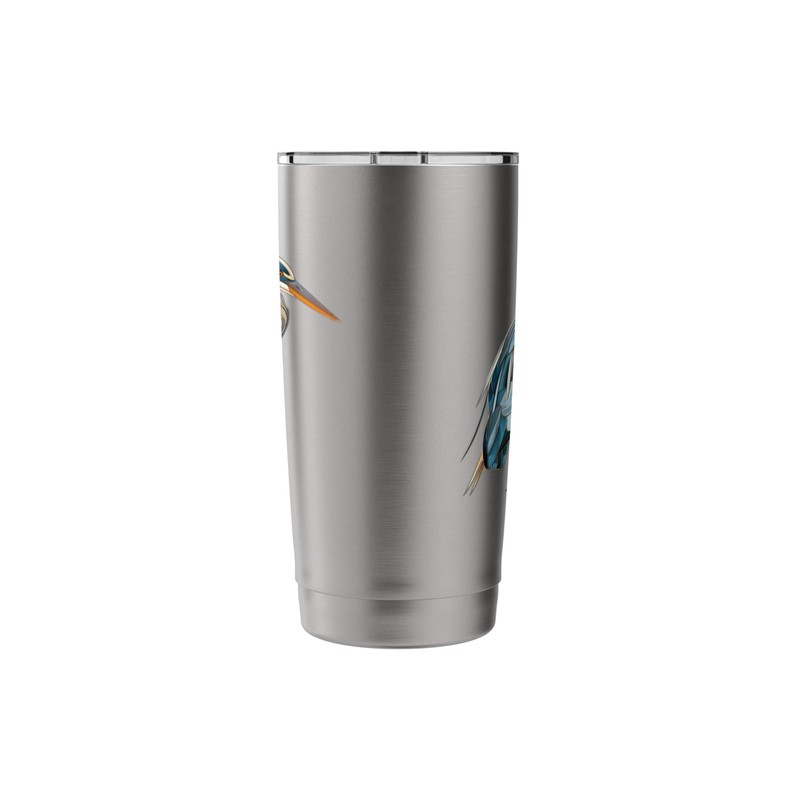 Great Blue Heron Stained Glass Stainless Steel Insulated Tumbler