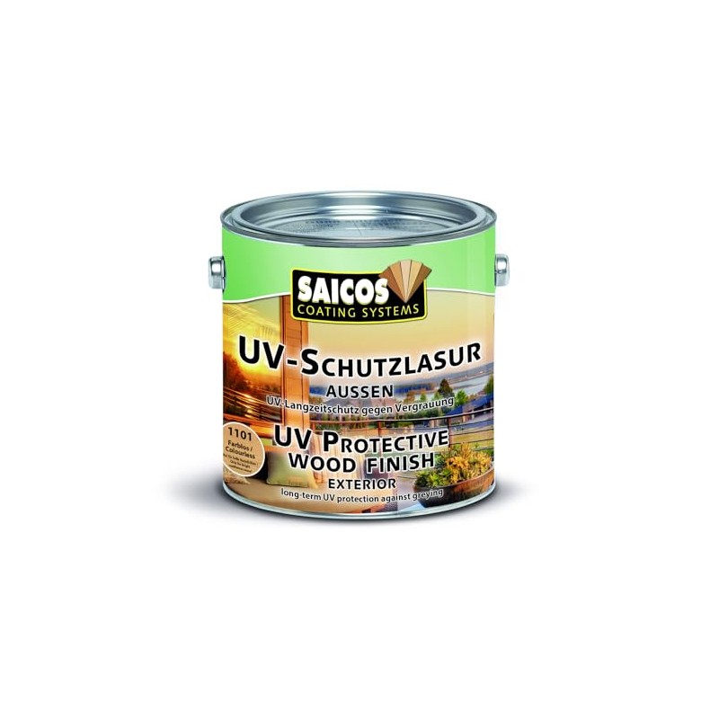 Saicos Exterior UV Protective Wood Finish Clear .75 Liter