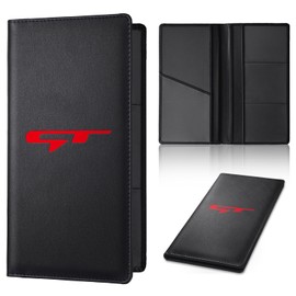 Annloysky Car Registration and Insurance Holder, Leather Registration and Insurance Card Holder, Vehicle Glove Box Car Organizer, with Magnetic Shut for Cards, Driver License