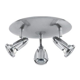 Cobra - 3-Light Cluster Spotlight - Brushed Steel Finish