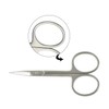 Cuticle Scissors Nail Scissors for Eyebrow Eyelash Nose Hair Beard