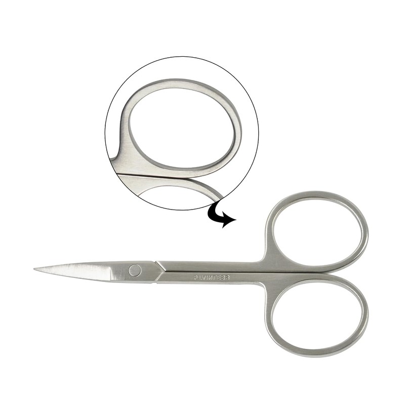 Cuticle Scissors Nail Scissors for Eyebrow Eyelash Nose Hair Beard