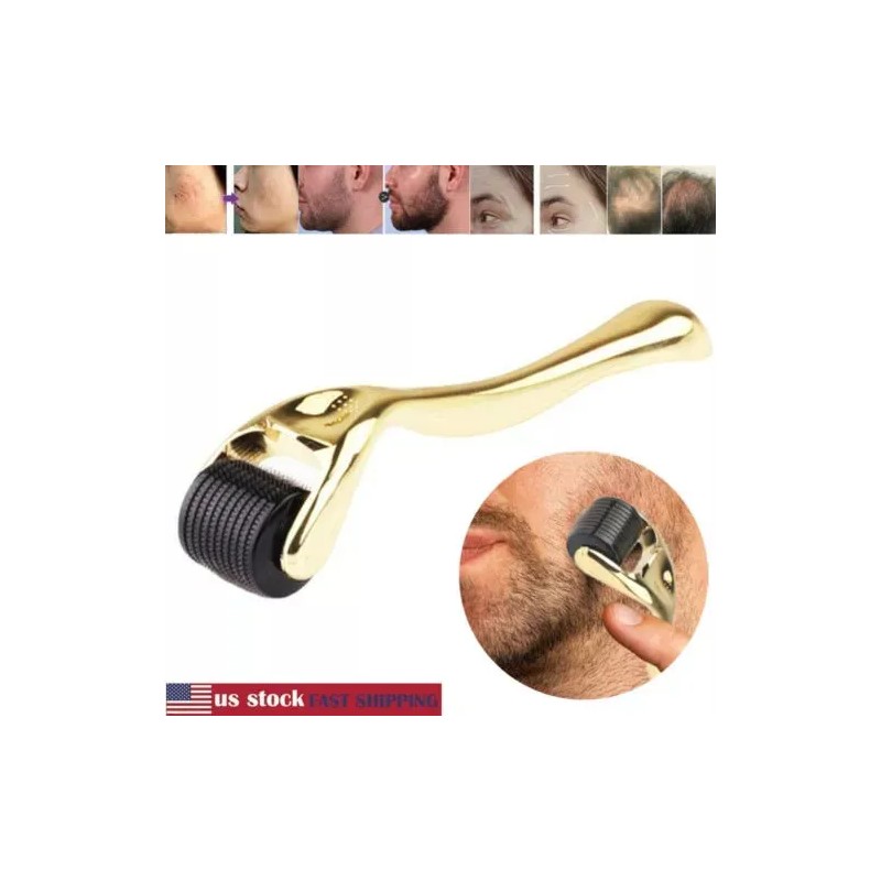Derma Roller 1 Mm Para Barba Y Facial Cabello