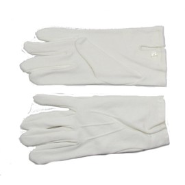 Uniform Store London Gloves Parade Gloves Cotton Button fastening white R320 (Medium)