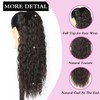 Samtress 24 Inch Drawstring Ponytail Hair Extensions Dark Brown Long