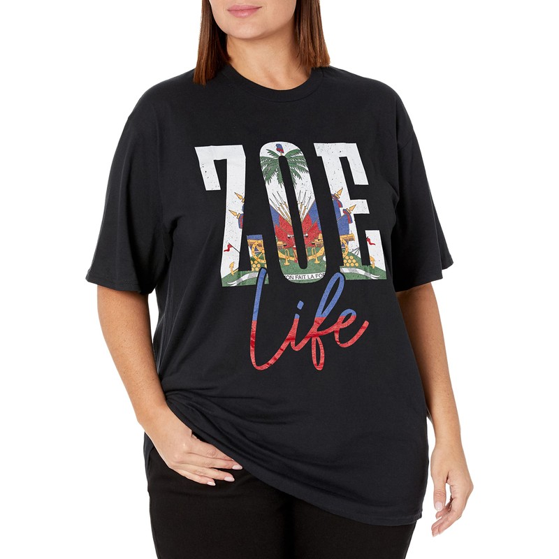 Haiti Zoe Haitian Flag Caribbean Souvenir T-Shirt