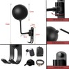 Helmet Holder, Wall Mounted Motorcycle Helmet Holder, Hat Mount Aluminium