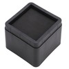 4PCS Durable Stackable Bed Risers Black Square MoisturE proof Insect