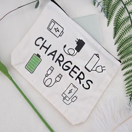 Makeup Cosmetic Bag Travel Storage Bag Electronic Charging Organizer for Women Travel Accessories Versatile Bags Small Makeup Cosmetic Bags for Women Cable Organizer Pouch for Cords