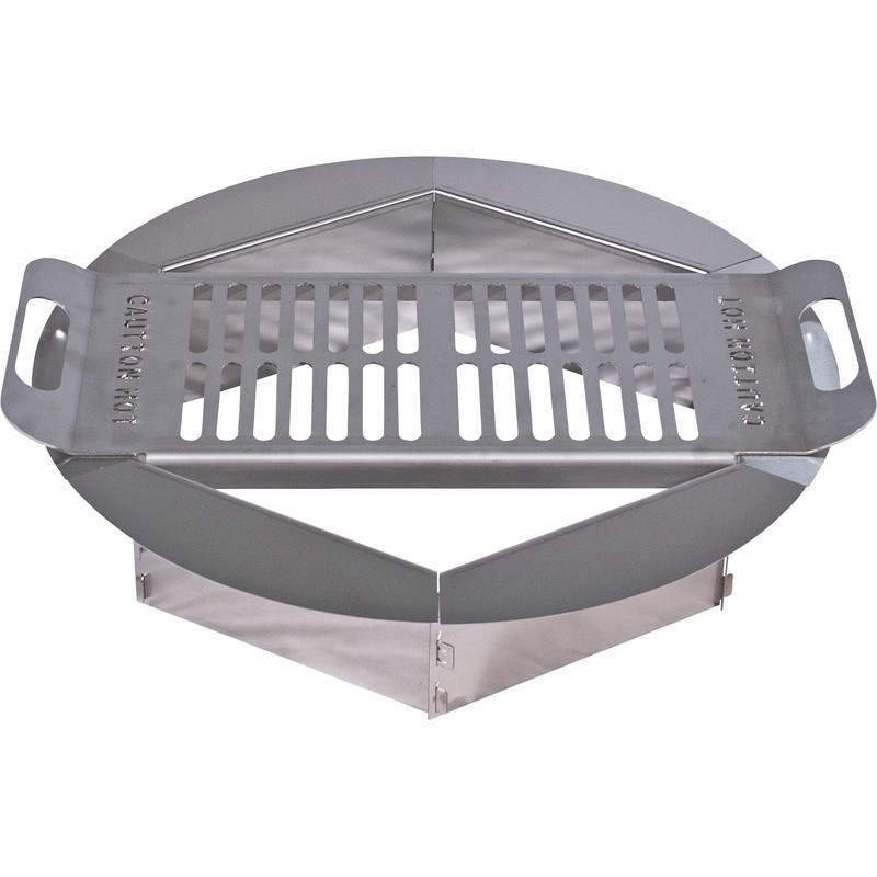 Pilot Rock Stainless Steel Firering with Drop-in-Grate - Made in