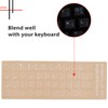 2 Pack Universal Arabic Keyboard Stickers, Transparent Background, with White