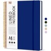 Taja Spiral Lined Notebook, 8.5"x11" Notebooks for Work, Large A4