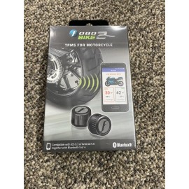 FOBO Bike 2 Tire Pressure Monitoring System for Motorcycle iOS/Android App Black