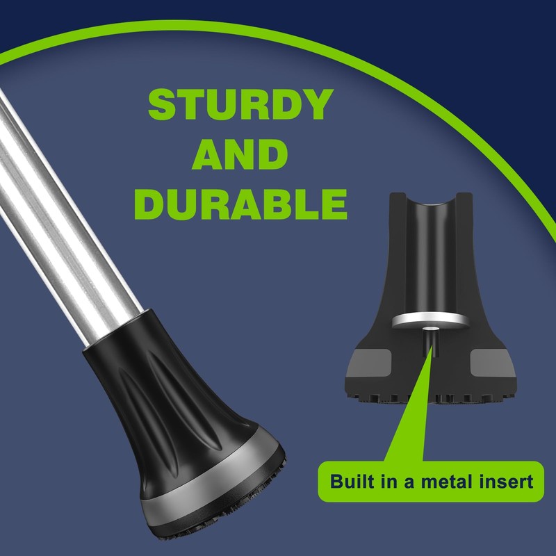 supregear 3/4" Cane Tips (2-Pack), Anti-Slip Replacement Rubber Foot Pad